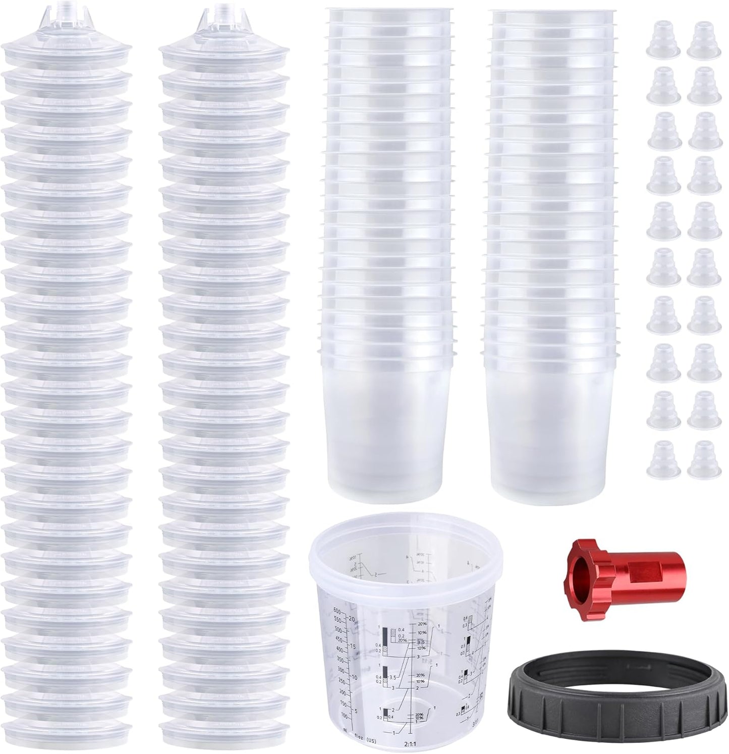 Disposable Paint Gun Cup Kit for Efficient Spraying and Mixing