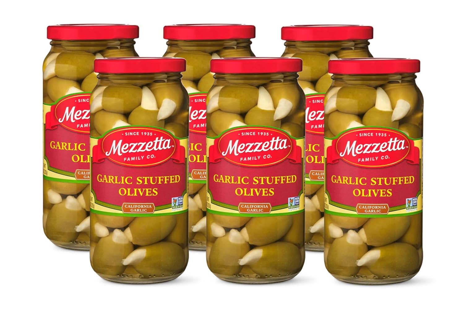 Mezzetta Garlic Stuffed Olives - Gourmet Snack for Any Dish