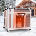 Outdoor Cat House Insulated Weatherproof Shelter for Strays