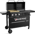 Propane Gas and Charcoal Grill Combo - Dual Fuel Grill