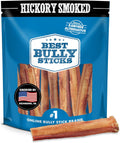 Thick 6 Inch Hickory Smoked Bully Sticks for Dogs - 10 Count