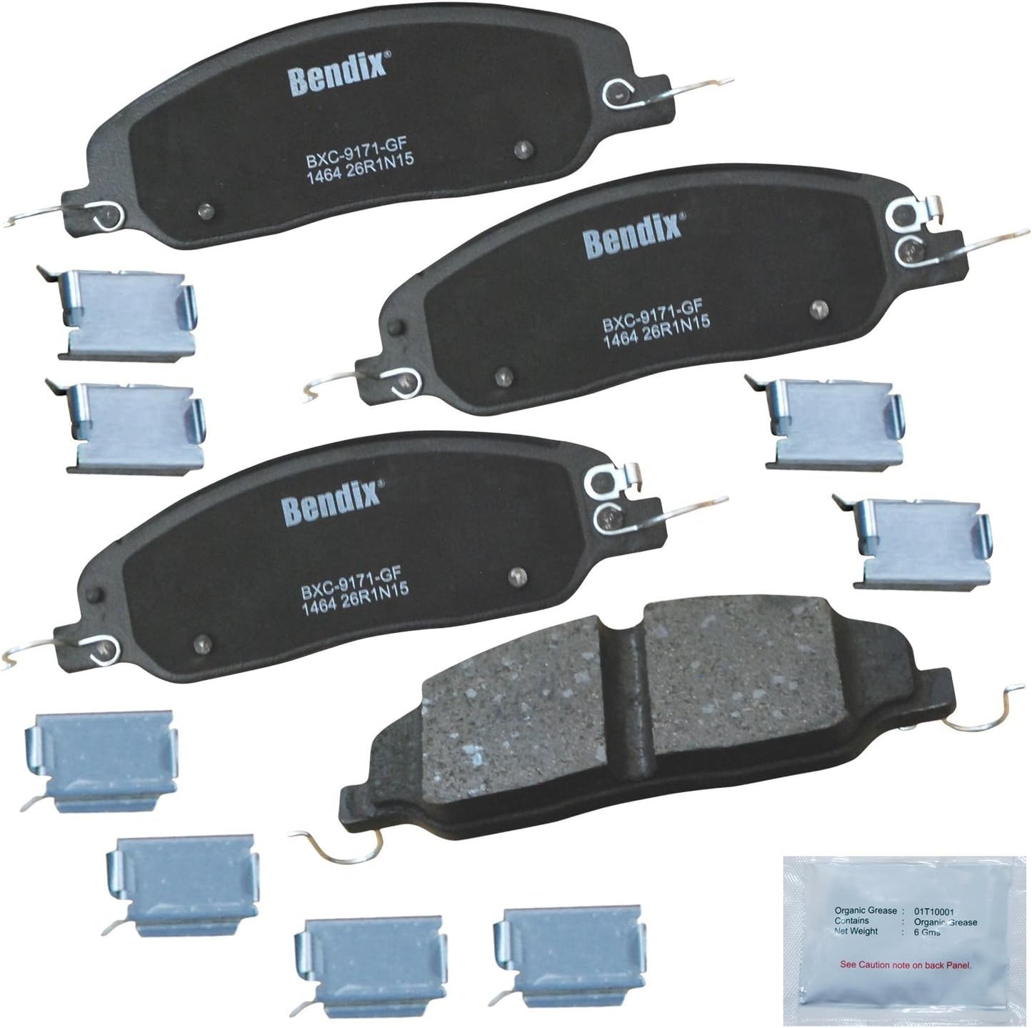 Bendix Priority1 CFC1464 Ceramic Front Brake Pads for Mustang