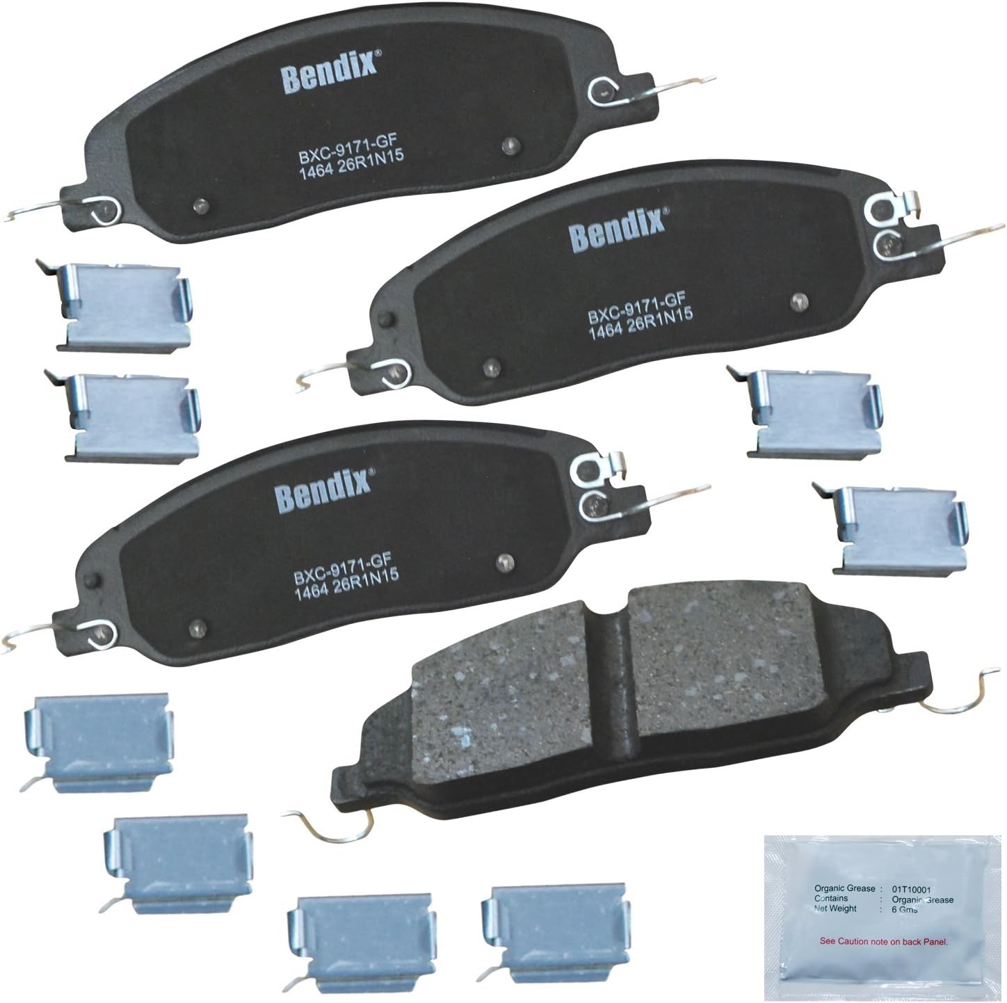 Bendix Priority1 CFC1464 Ceramic Front Brake Pads for Mustang
