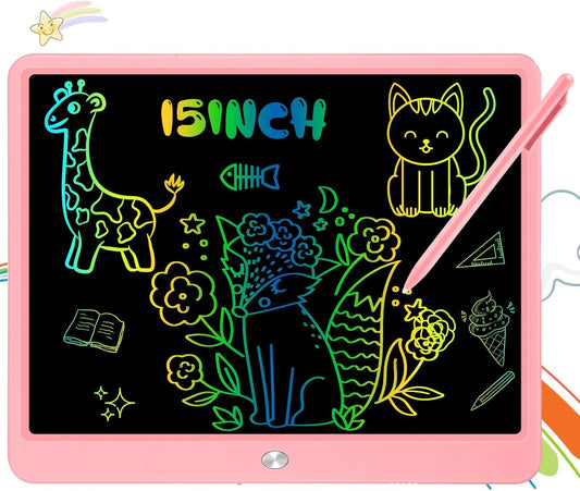 Decute 15in LCD Writing Tablet: Erasable Doodle Board for Endless Fun!