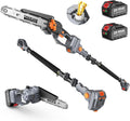 2-in-1 Pole Saw for Tree Trimming with Brushless Motor Power