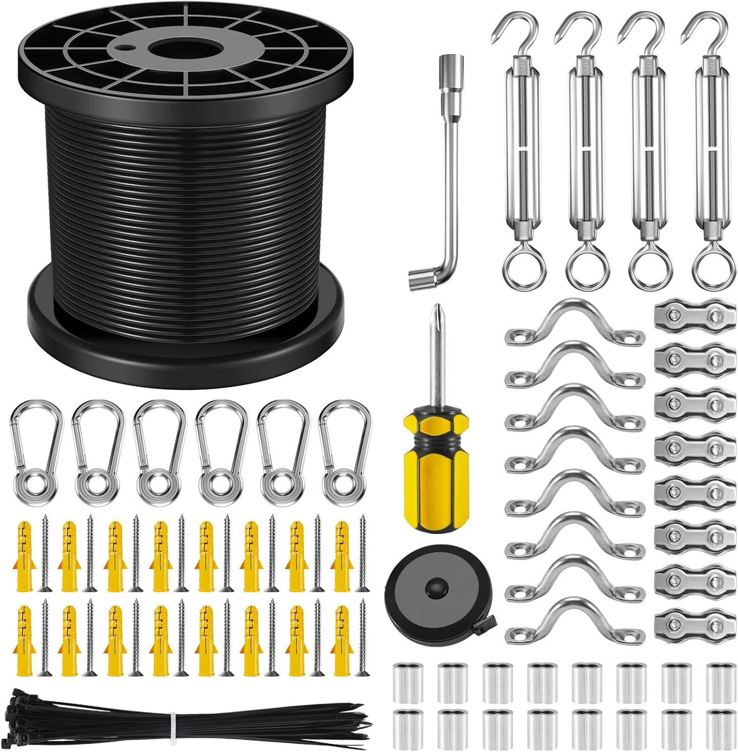 NEREUS String Light Hanging Kit for Outdoor and Indoor Use