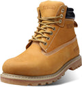 Steel Toe Work Boots for Men 6-In Leather Waterproof - Comfortable Fit