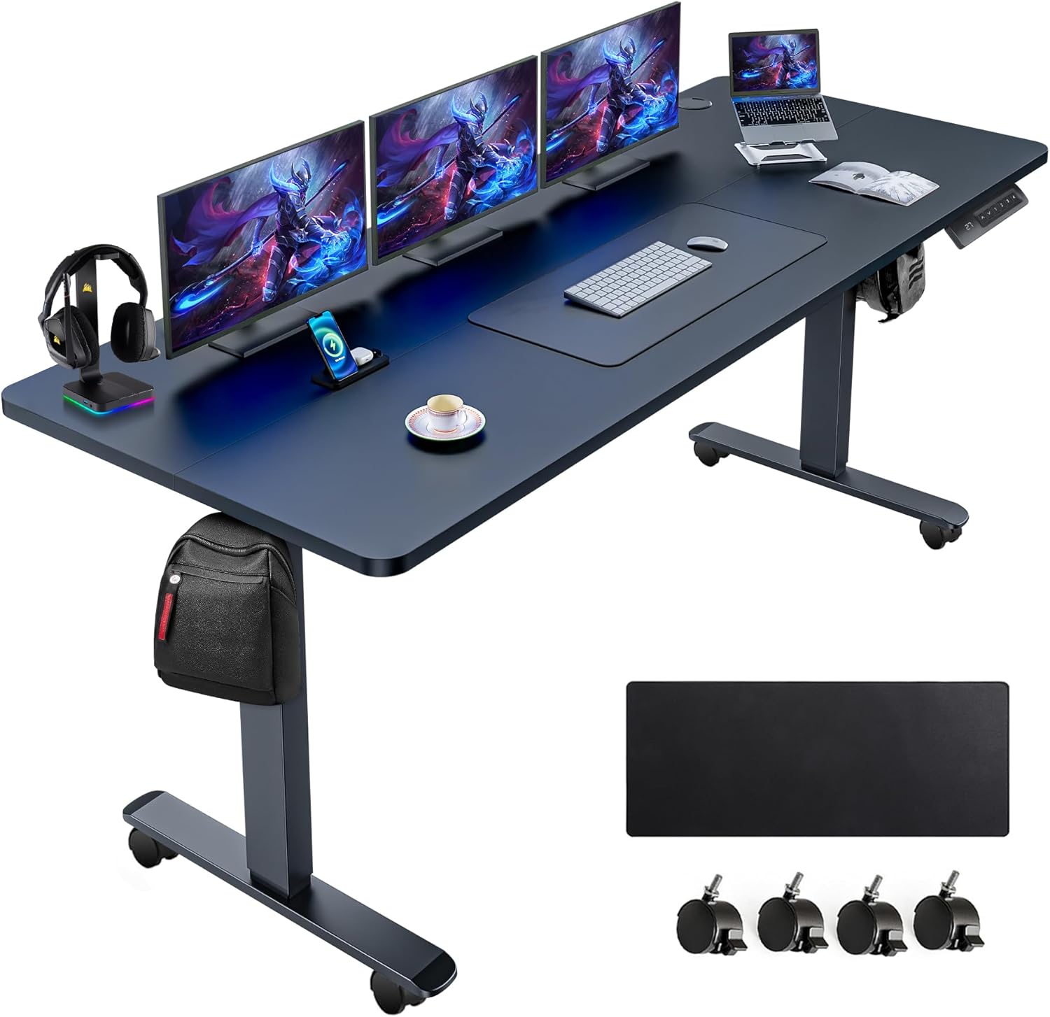 Farexon Large Electric Standing Desk 63x24 Inch for Home Office