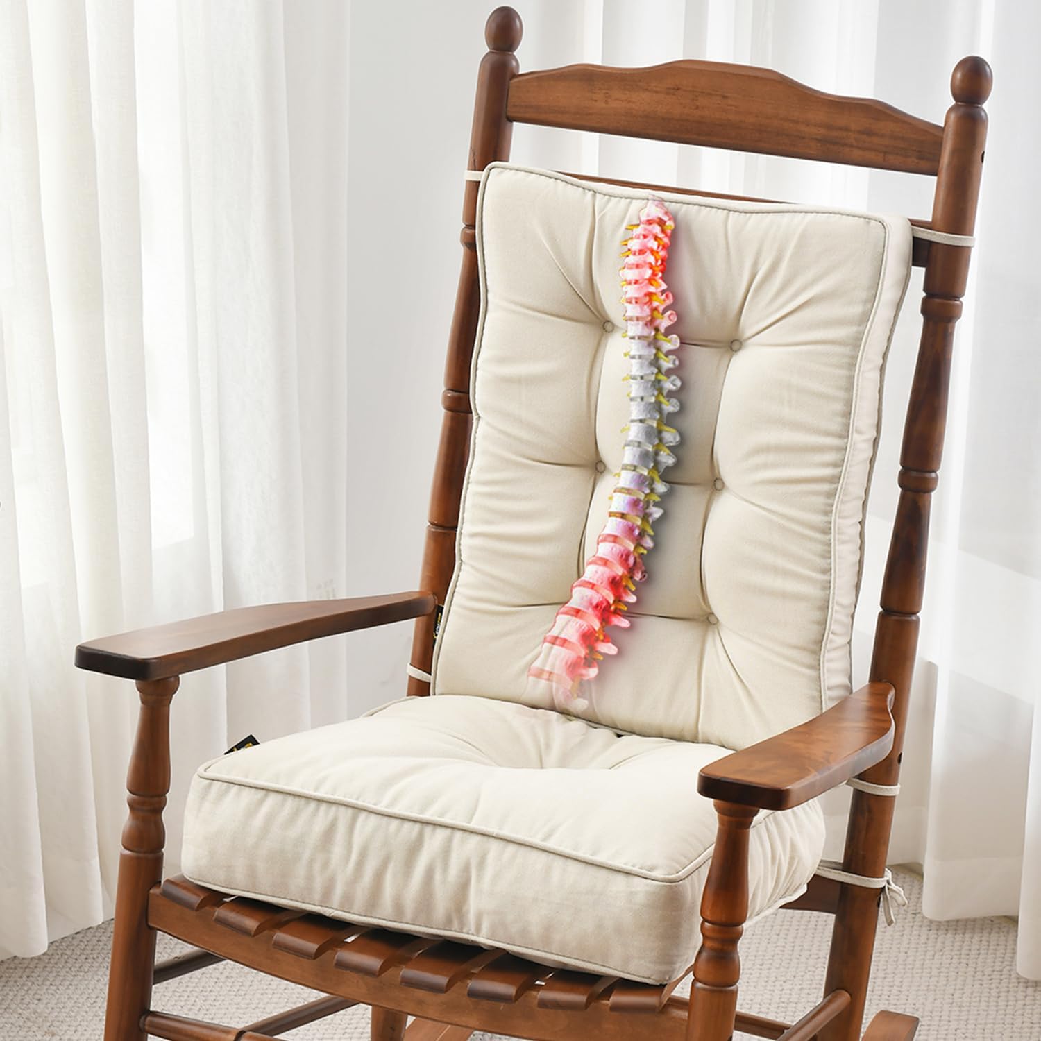 SUNROX Memory Foam Rocking Chair Cushion Set for Comfort