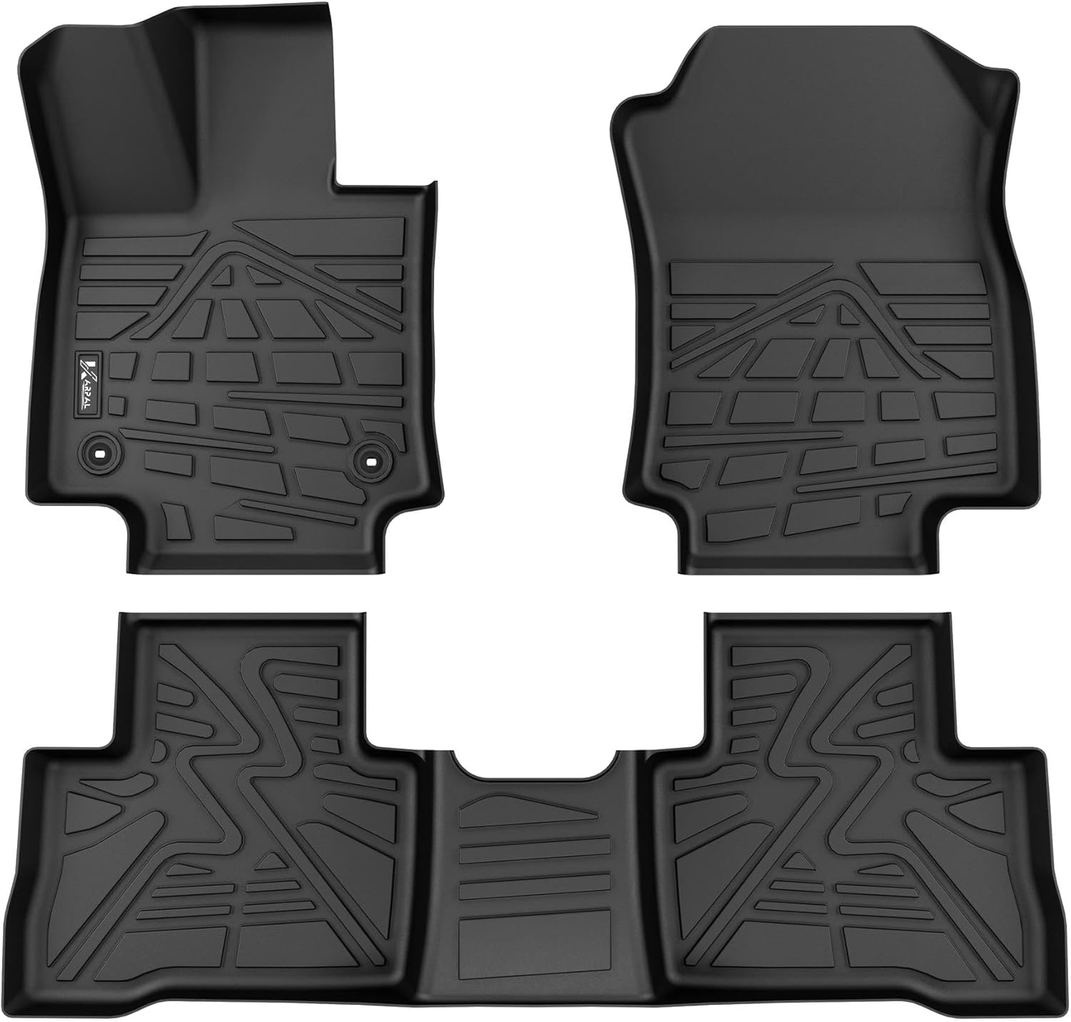 KARPAL Floor Mats for Toyota RAV4 2019-2025 Custom Fit TPE