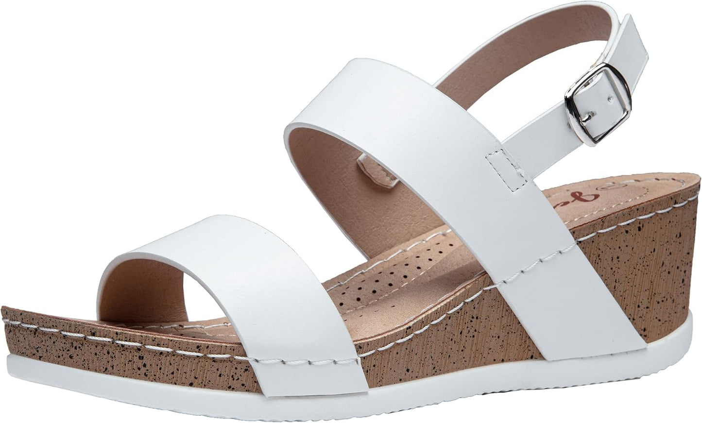 Jeossy Women's Platform Wedge Sandals for Summer Comfort