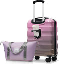 Merax 20in Carry-On Luggage Set Gradient Purple - Compact Flight