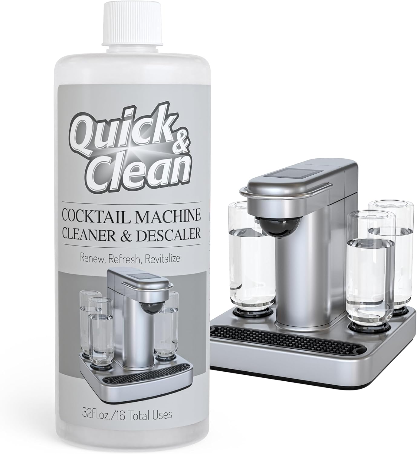 USA-Made Cocktail Machine Cleaner - Removes Buildup