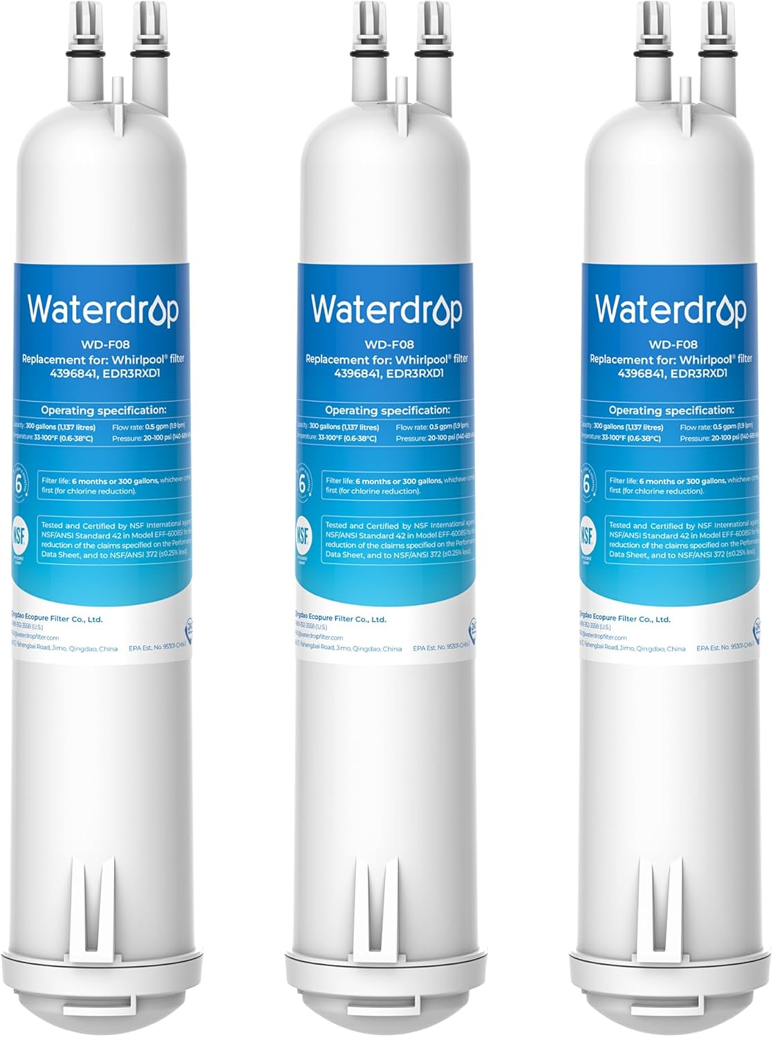 Waterdrop EDR3RXD1 Replacement Filter 3 for Clean Water