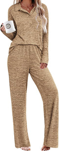 Ekouaer Womens Pajamas Set 2 Piece Long Sleeve - Soft Fall Lounge