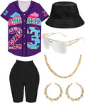 80s 90s Outfit for Women and Unisex Hip Hop Costume - Complete Set