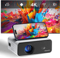 2025 Upgraded Smart Mini Projector - Portable 4K Video Support