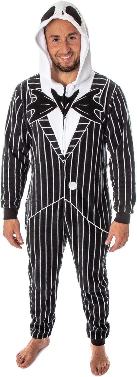 Jack Skellington Costume Pajama Union Suit for Cozy Nights