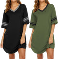 Ekouaer Nightgowns for Women 2 Pack Sleepshirts - Soft, Casual Shoes