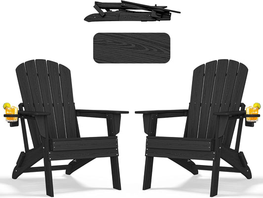 Nevilywood Folding Adirondack Chair for Ultimate Outdoor Comfort