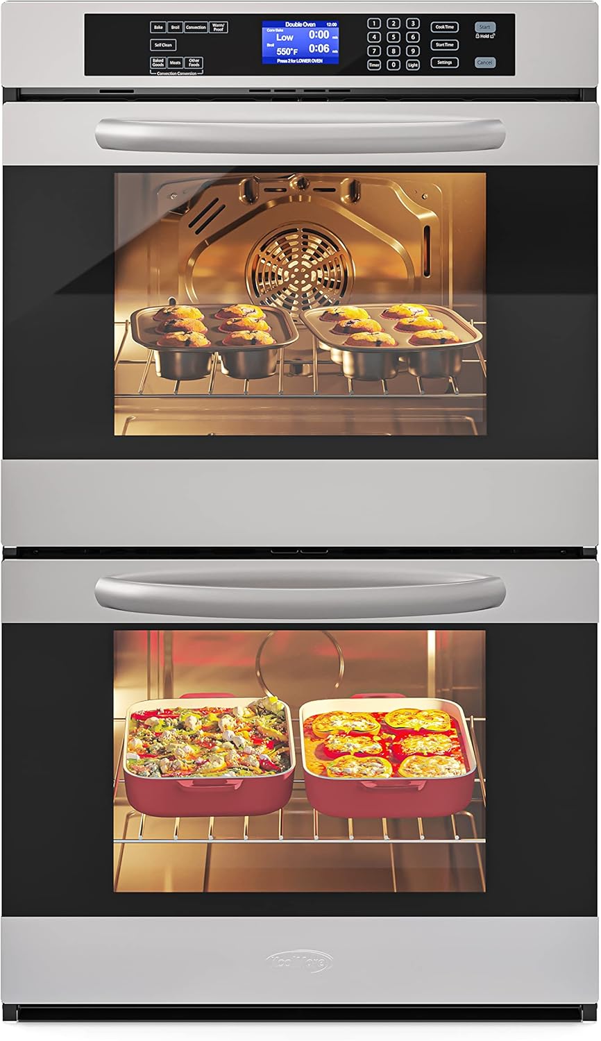 KoolMore 30-Inch Electric Double Wall Oven with Rapid Convection