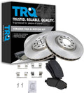 TRQ Front Brake Pad & Rotor Kit for Chrysler 200 and Dodge Dart