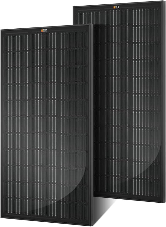 RICH SOLAR 200 Watt Monocrystalline Solar Panel for Off Grid