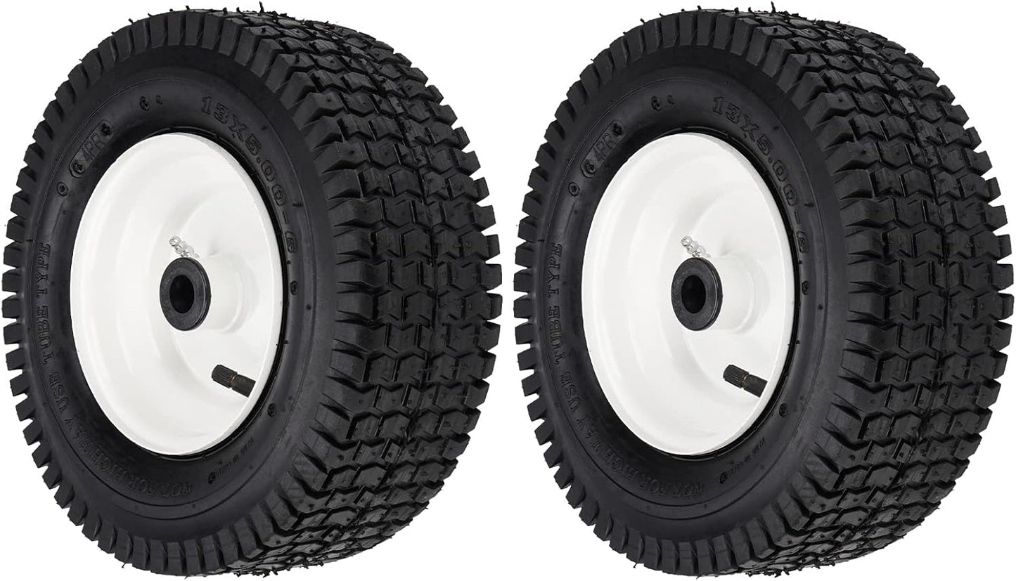 13x5.00-6 Turf Tires with Rim for Lawn Mowers and More