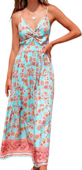 CUPSHE Women's Summer Maxi Dress with Floral Print for Outdoor Fun