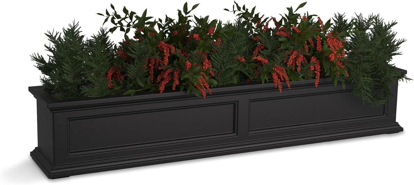 Mayne Fairfield 5-Foot Window Box Self-Watering Planter for Flowers