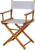 Casual Home Director's Chair - Classic Height with Honey Oak Frame
