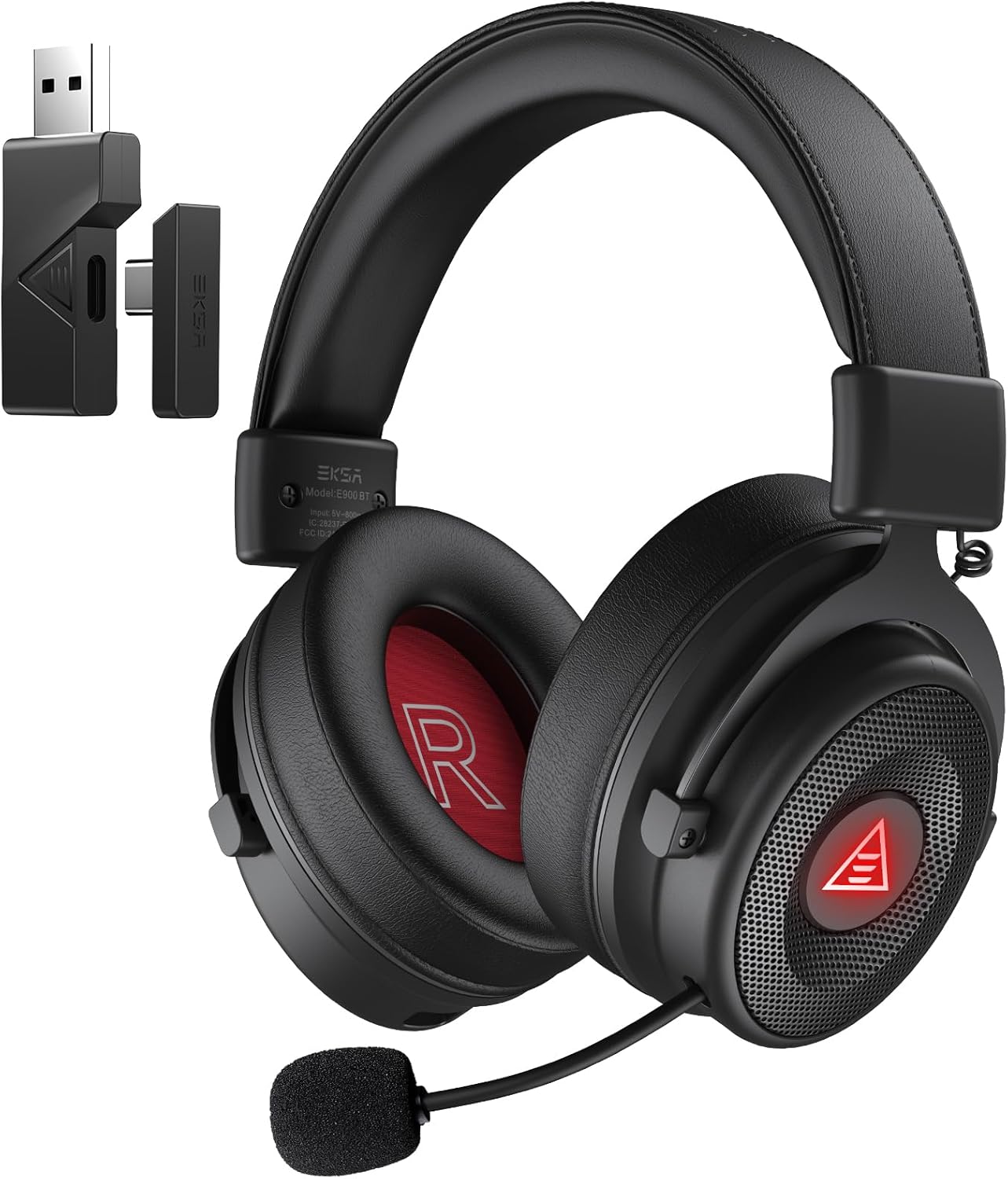 EKSA Wireless Gaming Headset: 7.1 Surround Sound, Ultra-Low Latency