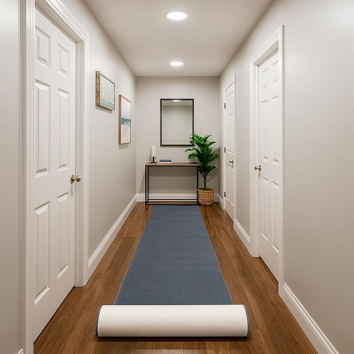 Kapaqua Custom Size Non-Slip Hallway Stair Runner Rug Carpet