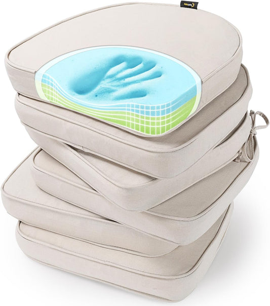 SUNROX Gel Memory Foam Chair Cushions for Indoor and Outdoor Use