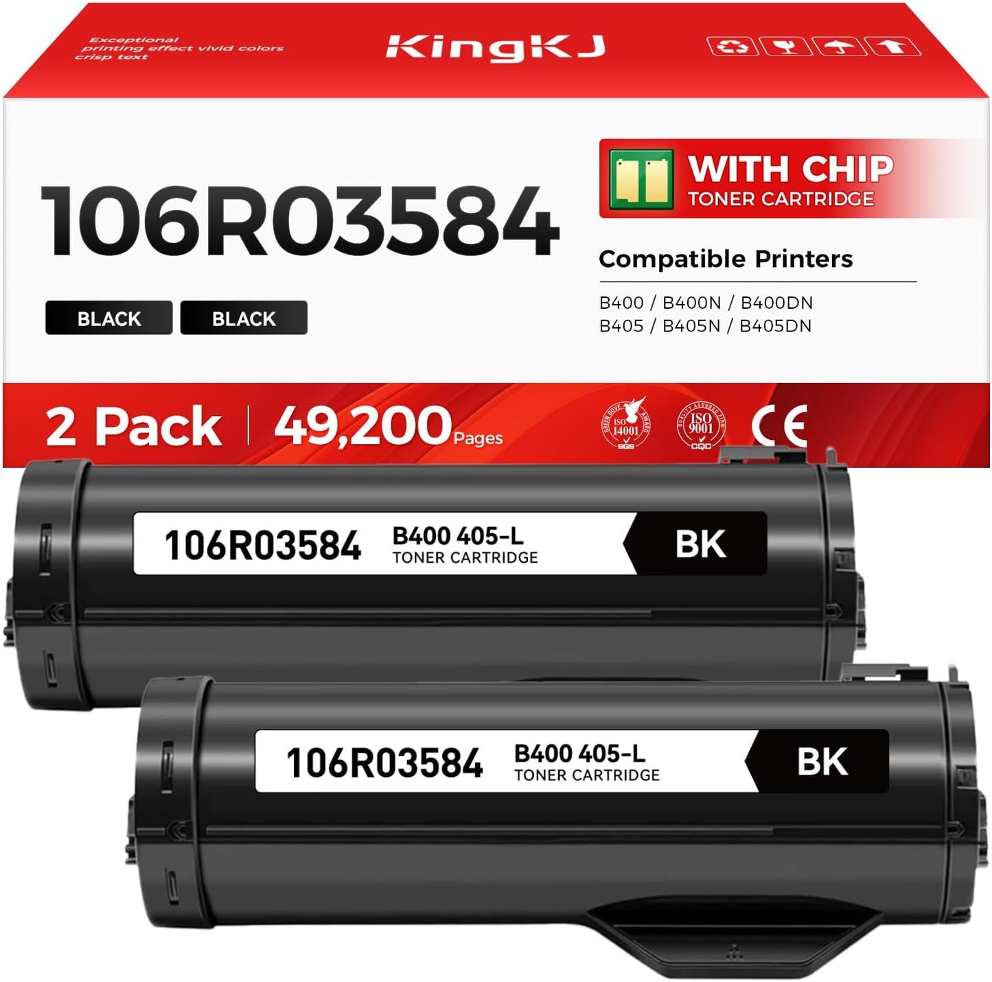 VersaLink B400 B405 Black Toner Cartridge 2-Pack Replacement