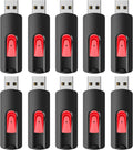64GB USB Flash Drives 10-Pack Retractable Thumb Drives - Bulk Backup