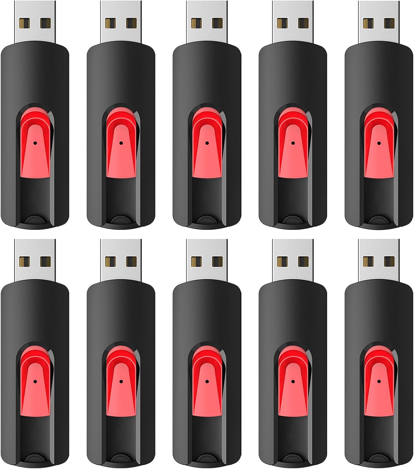 RAOYI 10Pcs 64GB USB Flash Drives for Easy Data Storage