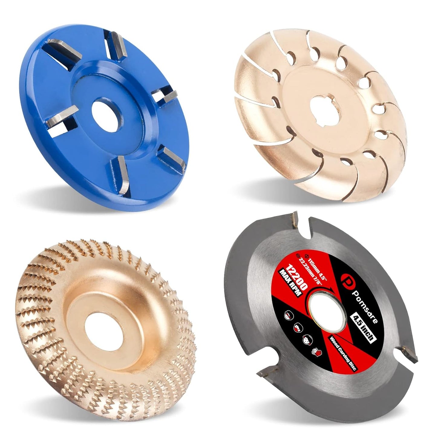 Angle Grinder Wood Carving Disc for 4 1/2 inch Grinders