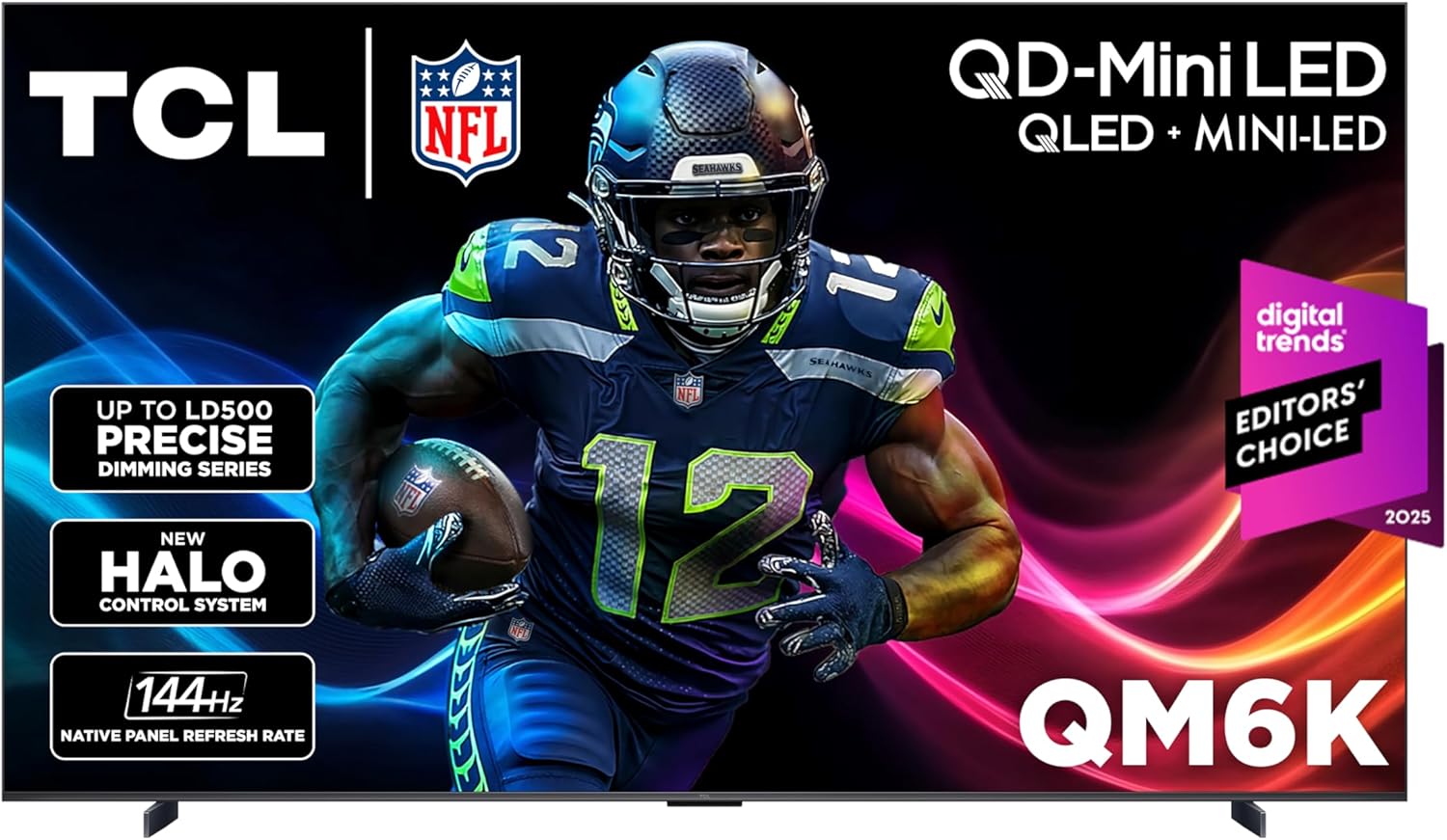 TCL 98 Inch QM6K Mini LED QLED 4K HDR Smart TV for Gaming