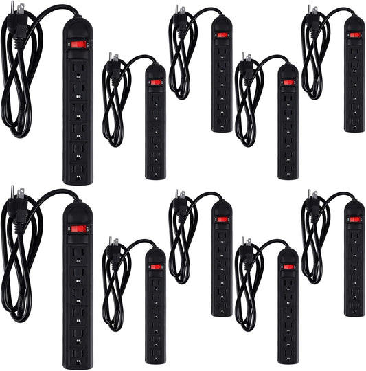 Hoteam 10 Pcs Surge-Protected Power Strips: Ultimate Home Office Solution