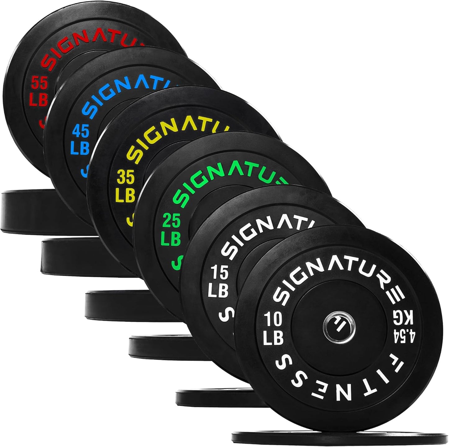 Olympic Bumper Plates Set for Strength Training & Weightlifting