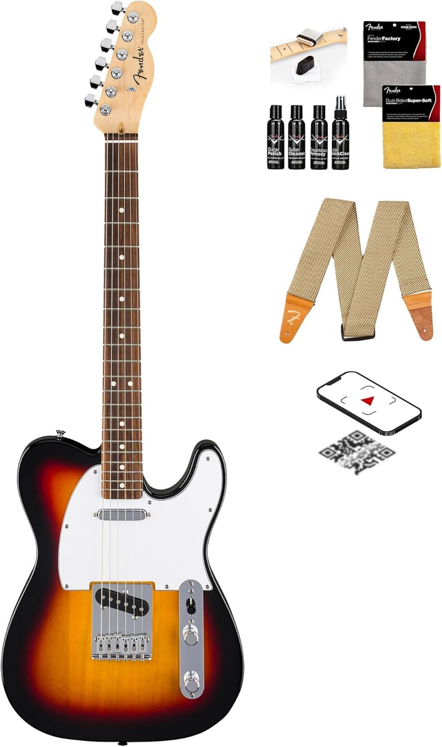 Fender Standard Telecaster Bundle with Strap and Cleaning Kit