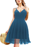 Ellames Women's 2025 Summer Spaghetti Strap V Neck Dress - Flowy Fit