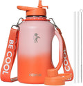 64oz Insulated Water Bottle Half Gallon Jug - Keeps Cold 48h