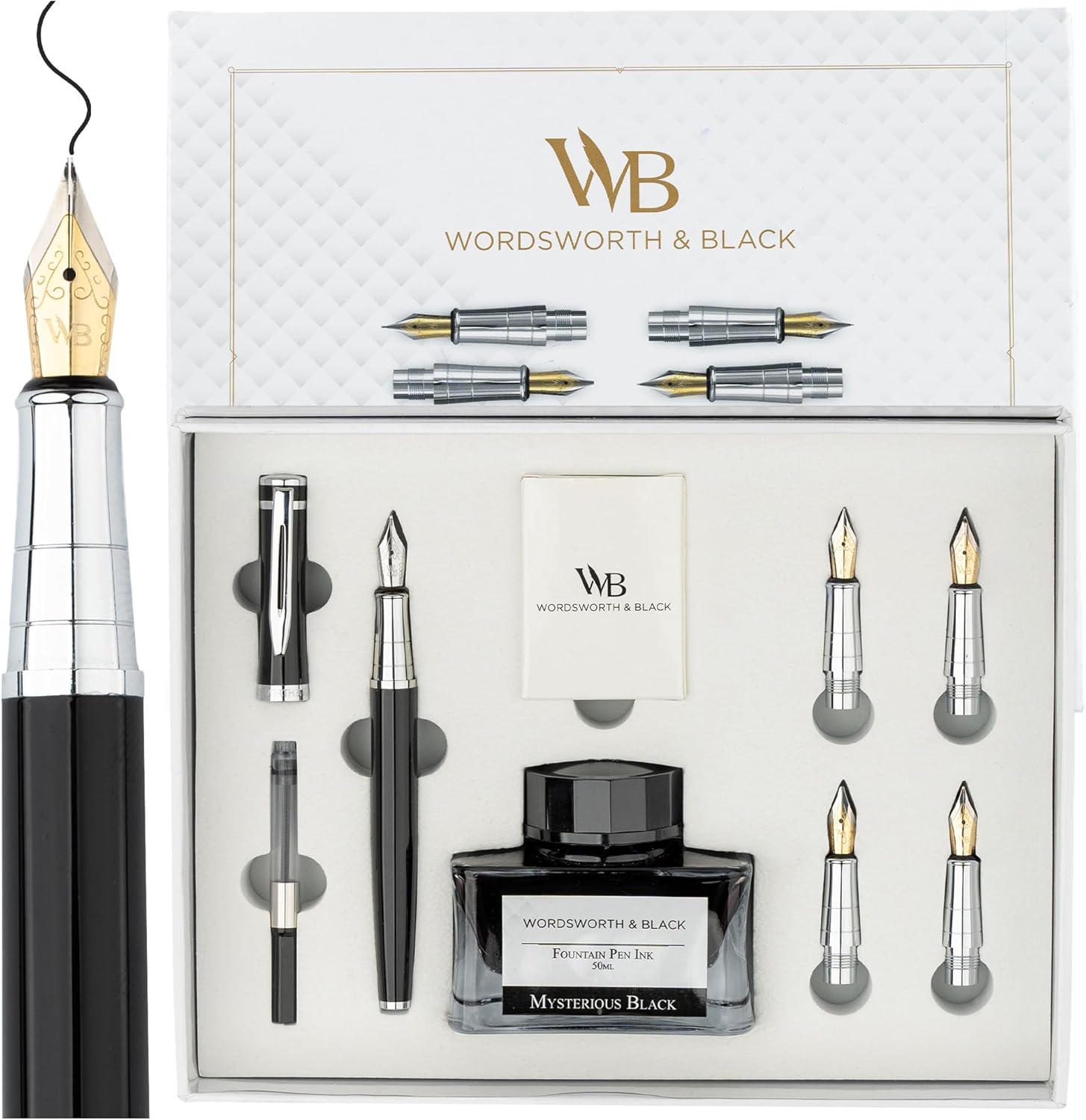 Wordsworth & Black Fountain Pen Gift Set for Smooth Writing