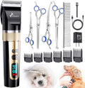 Gimars Cordless 4 Speed 7000rpm Dog Clippers Kit - Quiet, Long Battery