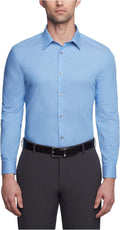 Men's Slim Fit Non-Iron Herringbone Dress Shirt - Tailored Fit