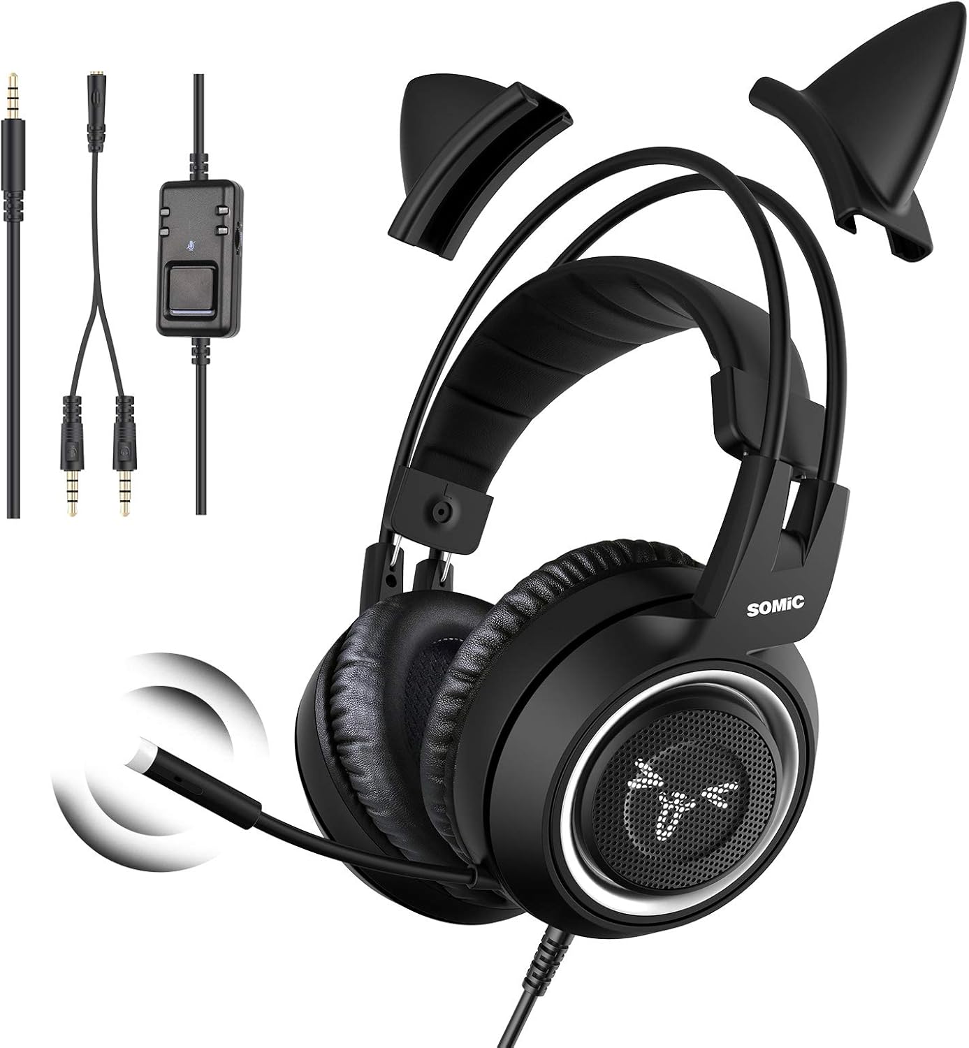 SOMIC Stereo Gaming Headset with Mic for PS4, PS5, Xbox One