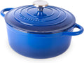 Cast Iron Dutch Oven with Lid - Enamelled 3.1-Quart Casserole