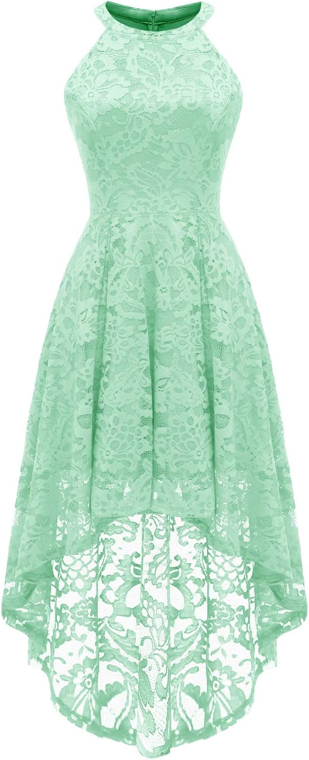 Elegant Halter Lace Wedding Guest Dress for Any Occasion